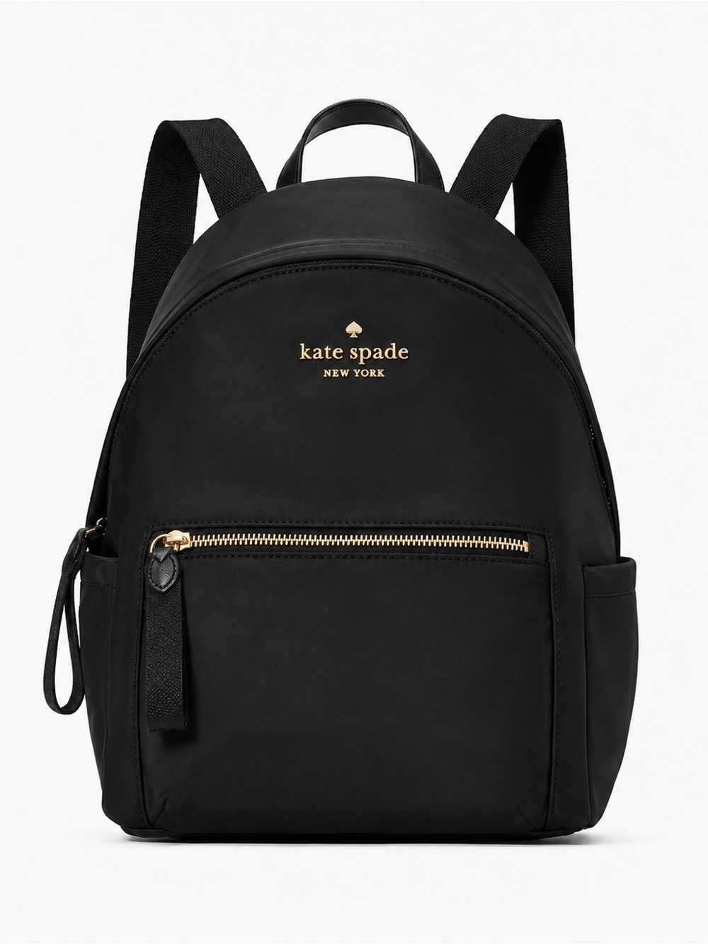 New Kate Spade Chelsea Black Medium Nylon Backpack MSRP $379